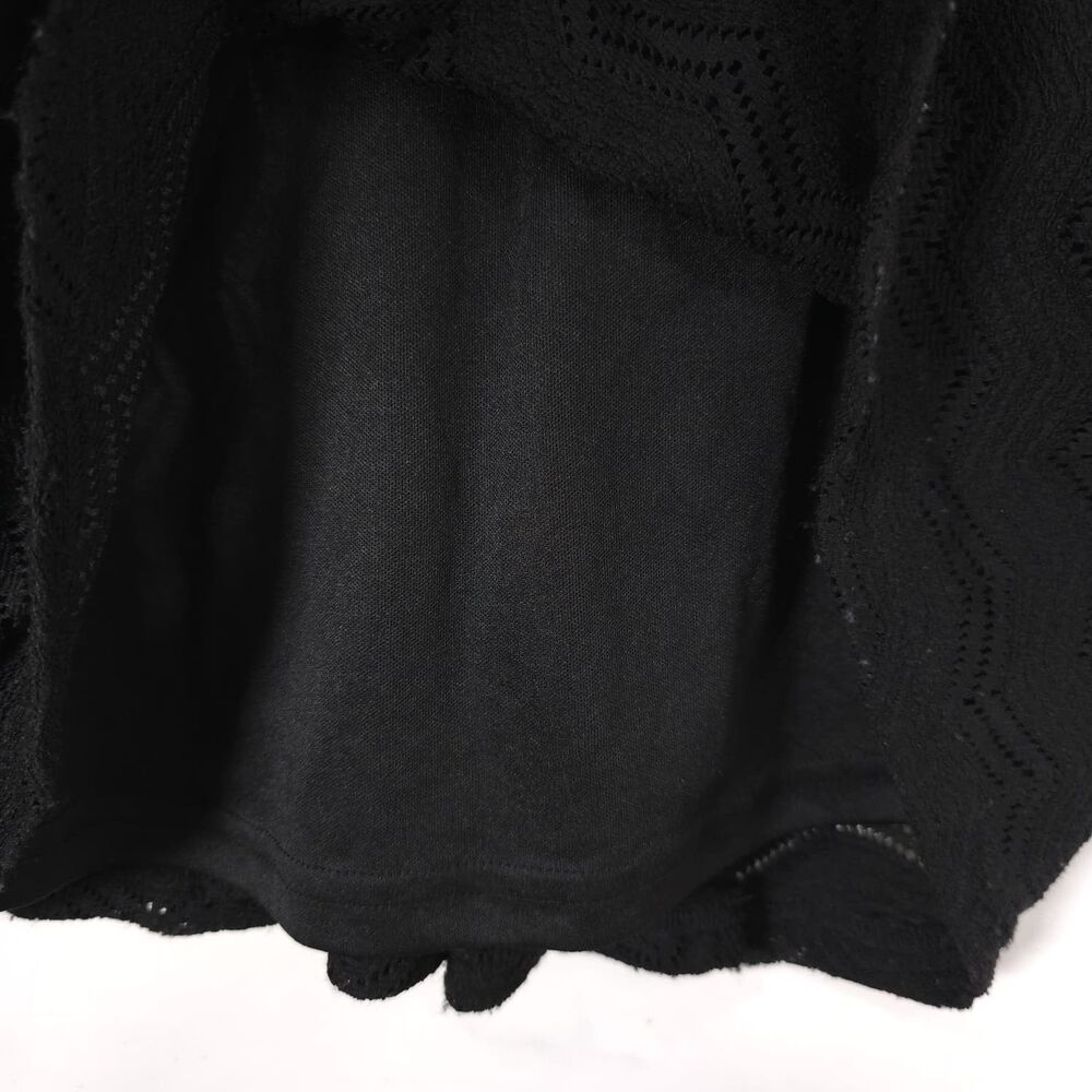 BARDOT Women's New Maxi Dress MEDIUM 6 Black Sleeveless Chevron Knit Bodycon - Picture 7 of 10
